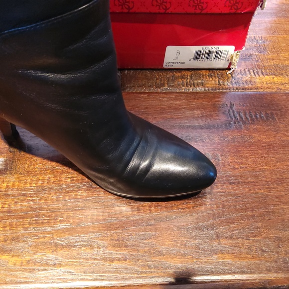 Guess over knee black boots women's size 6.5 - Picture 4 of 5
